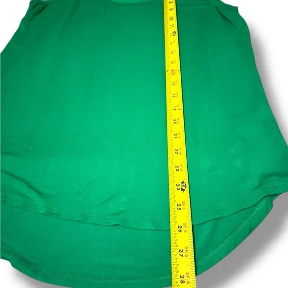 Cable & Gauge NWOT Forest Green Cotton High Low Scoop Neck Relaxed Tank Top - Picture 9 of 15